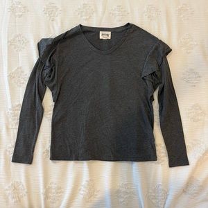 nation grey tshirt, size small